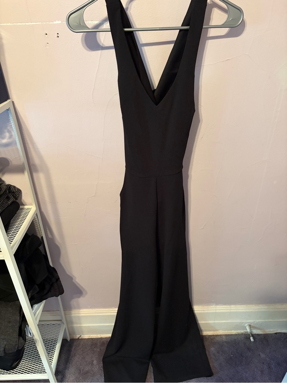 BLACK JUMPSUIT with racerback back